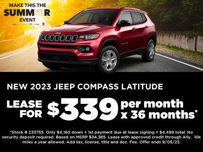 New 2023 Jeep Compass Limited For Sale (Sold)  Sherman Dodge Chrysler Jeep  Ram Stock #233656