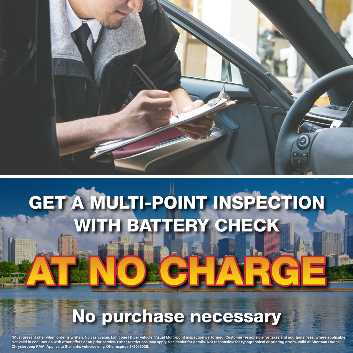 Get a Multi-Point Inspection At No Charge