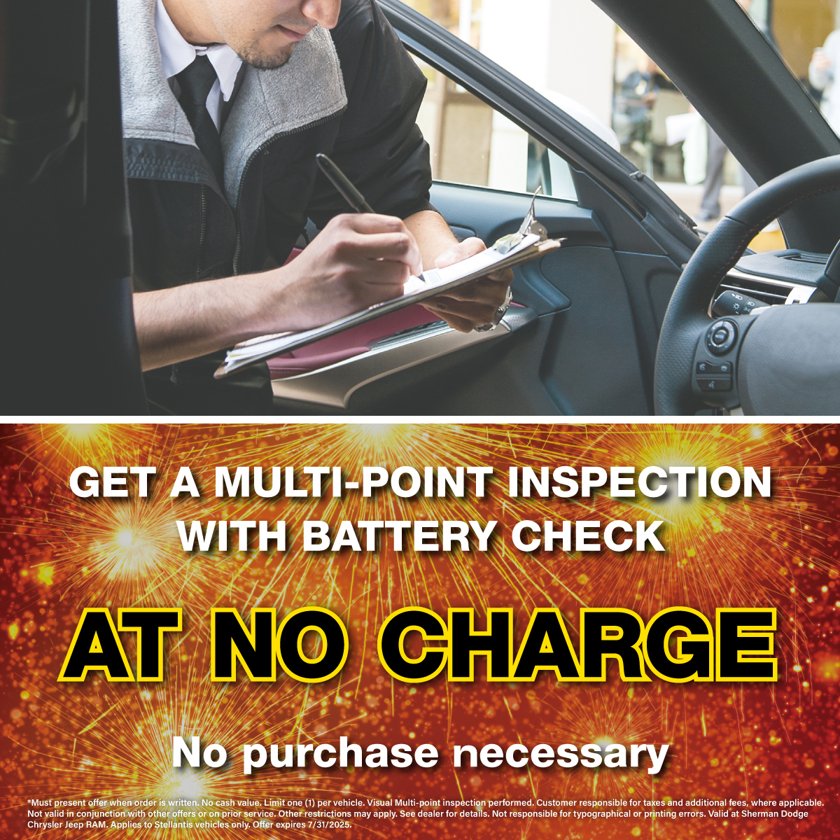 Get a Multi-Point Inspection At No Charge