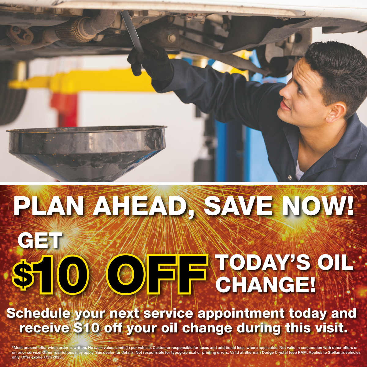 10$ Off Oil Change
