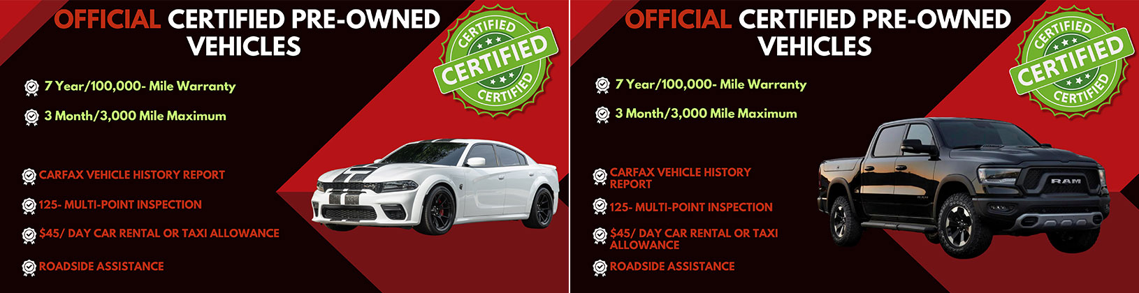 Certified Pre-Owned Vehicles